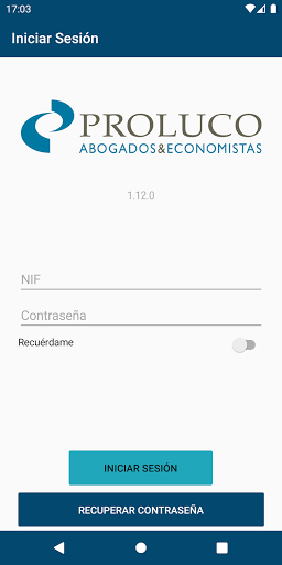 Android application PROLUCO | Asesoría Virtual screenshort