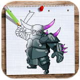 How to Draw and Colour Clash Of Clans icon