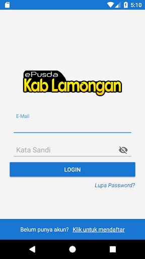 Android application e-Pusda Kab Lamongan screenshort