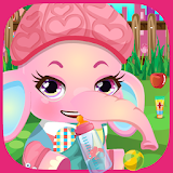 Baby Elephant Care Kids Game icon
