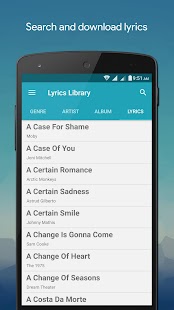 Lyrics Library Screenshot