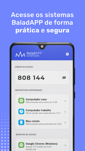 Android application BaladAPP Autenticador screenshort