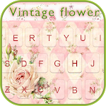Cover Image of Download Vintage Flower Keyboard Theme 31.0 APK
