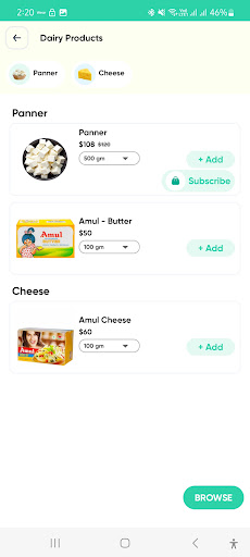 Aala Daily-Dairy & Groceries Screen 3
