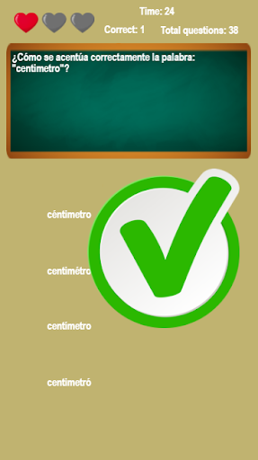 Los Acentos Juego Educativo Screen 2