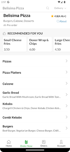 Belisima Pizza Screen 3