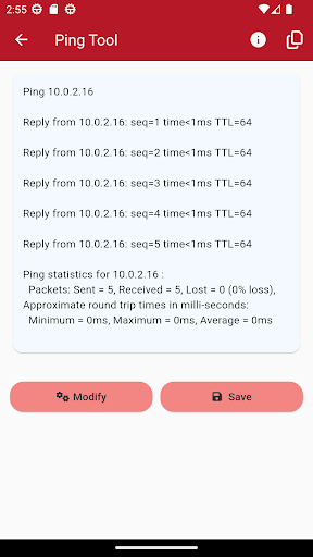 Network Tools Screen 3