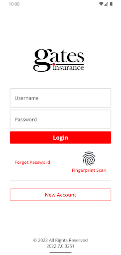 Android application Gates Insurance Agency Online screenshort