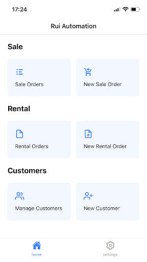 Android application Rui Inventory screenshort