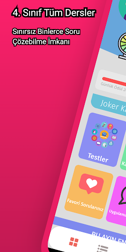 Android application 4. Sınıf Tüm Dersler Test Çöz screenshort