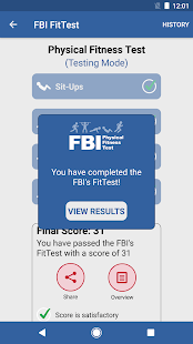 FBI FitTest Screenshot