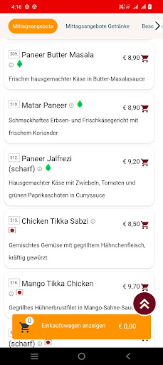 Sangeet Restaurant Penzberg Screenshot