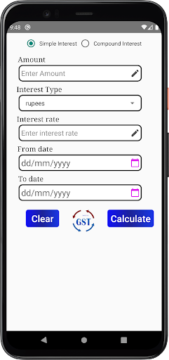 Android application SM Calculator screenshort