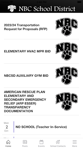 Android application Northern Bedford CSD screenshort