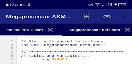 Megaprocessor ASM Android