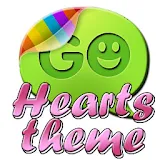 Hearts pink theme GO SMS Pro icon