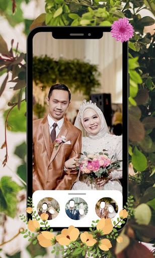 Modern Hijab Wedding Couple