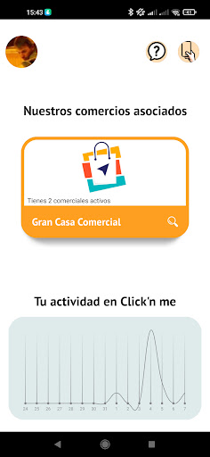 Android application Click'n me screenshort