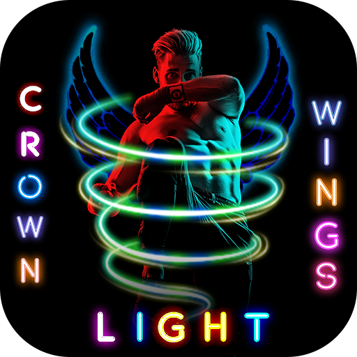 Neon Effect: Light Crown Photo Laai af op Windows
