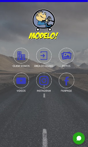 Android application Autoescola Modelo screenshort