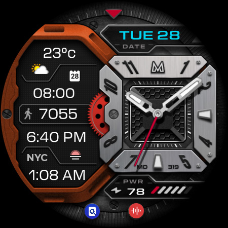 MD319 Analog watch face