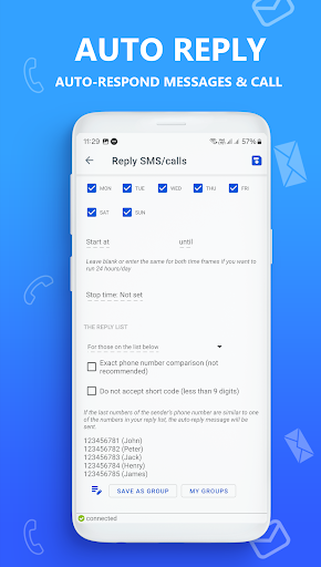 AUTO MESSAGE send response sms - Communication - apps
