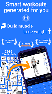 Workout Planner Gym&Home:FitAI