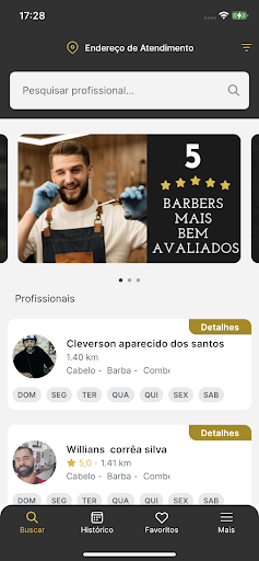Barber - Barbeiro em Domicílio Screenshot 2 - AppWisp.com
