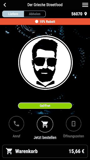 Android application Der Grieche Streetfood screenshort