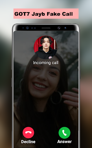 Android application GOT7 Jayb Fake Call screenshort