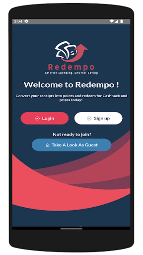 Android application Redempo - The Smart Saving App screenshort