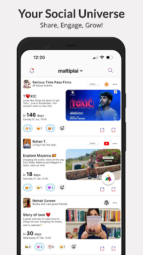Android application Maltiplai screenshort