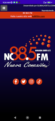 Android application NC 88.5 FM screenshort