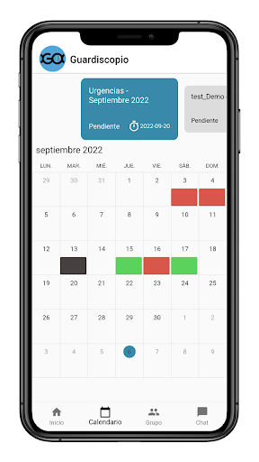 Android application Guardiscopio screenshort