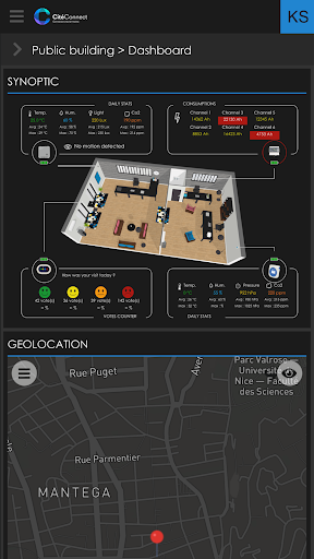 Android application IoT Citeconnect screenshort