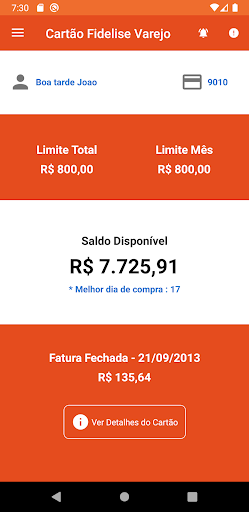Cartão Fidelise Varejo Screen 3