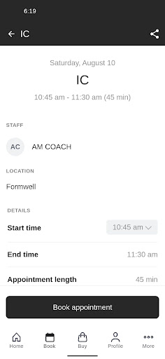 FormWell Personal Training Screen 3