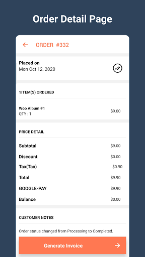 Android application PoS App for WooCommerce screenshort
