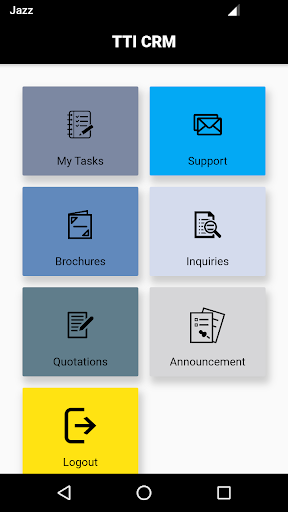 TTI CRM App Screen 2