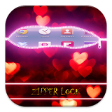 Zipper Lock Theme Love Heart icon