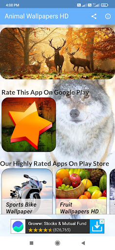 Android application Animal Wallpapers HD screenshort