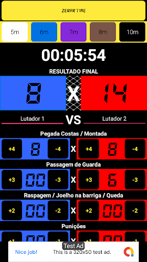 Android application Jiu Jitsu Scoreboard - Simulat screenshort