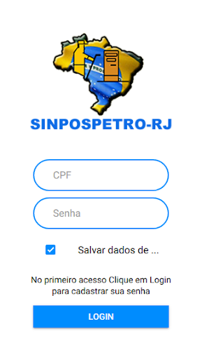 Android application Carteirinha SINPOSPETRO-RJ screenshort