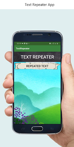 Android application Text Repeater screenshort