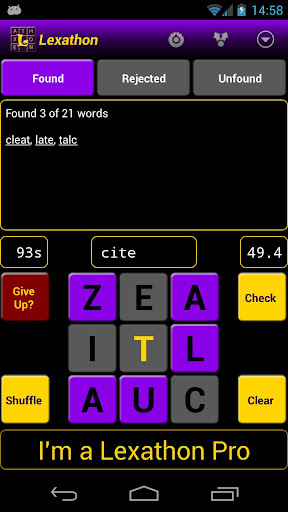 Lexathon® word jumble  screenshots 1