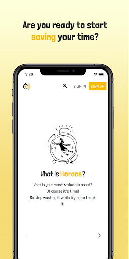 Android application Horace screenshort