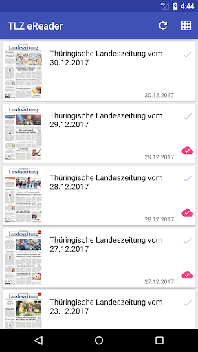 Android application TLZ eReader screenshort