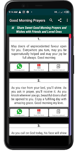 Android application Good Morning Prayer Wishes screenshort