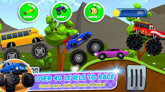 Monster Trucks Game for Kids 2 Screenshot