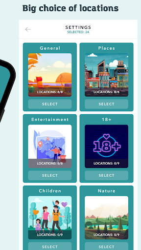 SpyFall - game for the party Screen 2